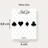 Pik Herz Karo Kreuz Tattoo